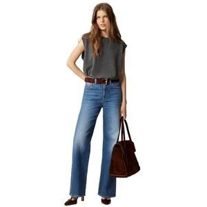 J.Crew Tall High Rise Wide Leg Jeans Charlotte Wash 25T NWT